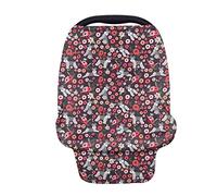 Showudesigns Schnauzer - Fundas de asiento de coche para bebés y niñas, funda de lactancia elástica para recién nacido, toldo suave para cochecito de bebé, carrito de compra/silla alta