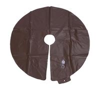 SHPKLO Anillo de riego para árboles, Bolsa de Agua de riego por Goteo de PVC de 15 galones, Bolsa Redonda de riego para árboles y arbustos con un diámetro de 35,4 Pulgadas, (Marrón)