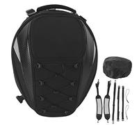 SHPKLO Bolsa de Asiento Trasero para Motocicleta, Bolsa Trasera Universal Impermeable de Gran Capacidad con Respaldo Transpirable, se Convierte en Mochila para el Almacenamiento del
