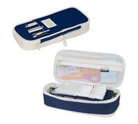 Shpucise Estuche grande para lápices, estuche estético especial para niñas y niños, estuche expandible con compartimentos para niños, organizador de papelería resistente al desgaste para escuela