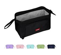 Shpucise Estuches grandes para niñas, estuche de lápices de gran capacidad para mujeres, bolsa de mano para bolígrafos, organizador de papelería, bolsa de maquillaje de oficina, estuche escolar para