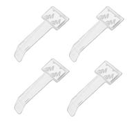 SHPUJUN 4 pcs Car Ticket Holder,portatickets,Portadocumentos para Auto,Pinza Transparente de Parabrisas Coche