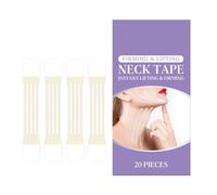 shpuuyy Cinta Elevadora de Cuello - Tiras Elevadoras para Mandíbula - Tiras Tensoras Faciales Naturales Resistentes Al Sudor De 20 Unidades Para Uso Diario Y Bodas