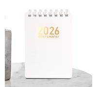 shpuuyy Cuaderno planificador diario, cuaderno de bobina 2026, tamaño de bolsillo, cuaderno de trabajo A7 para la escuela, planificación, trabajo, diario, investigación, enfermería, escritura, estudio
