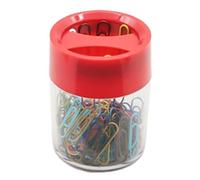 shpuuyy Dispensador Magnético de Clips | Porta Clips de Escritorio con Imán - Estuche De Organización Para Material De Estudio Con 100 Piezas Para Casa Escuela Álbum Carpeta Agenda