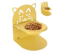 shpuuyy Elevado para Gatos | para Mascotas De Acero Inoxidable,Plato Ergonómico con Base Extraíble para Viajes, Coche, Apartamento, Hogar Y Exteriores