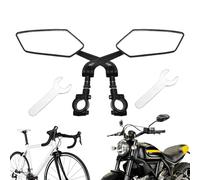 shpuuyy Espejos para scooters,Espejos laterales de ciclismo para bicicleta eléctrica | Accesorio de motocicleta para bicicleta Scooter Atv Bike, bicicletas plegables