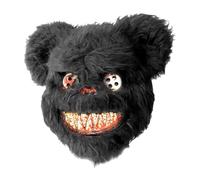 shpuuyy Máscara Terrorífica - Máscara De Cabeza De Animal Peluche Sangriento - Accesorio De Para Halloween Y Fiesta Escenario Y Club