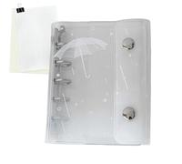 shpuuyy Mini carpeta - Transparente Portátil 6 Anillas M5,para libreta de bolsillo,Para Escuela, Hogar, Trabajo, Viajes, Diario, Semanal, Archivo, Mochila, Bolso Tote