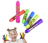 shpuuyy Pintura Corporal Neon | Crayones De Pintura Facial Fluorescente | Barras De Cera Lavables Y Seguras Para Fiesta Halloween Mascarada Adultos Exterior Cumpleaños Maquillaje Club Niños