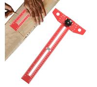 shpuuyy Regla de Construcción - Escuadra T Deslizante de Aleación de Aluminio - Regla T de Precisión Carpinteros,para Mejora del Hogar Pintura e Instalación de