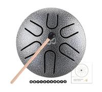 shpuuyy Tambor de lluvia para exterior,Tambor de lluvia - Tambor de lengua de 6 notas para lluvia - Kit de batería de tanque de 3 pulgadas, instrumento de percusión de tambor Handpan para