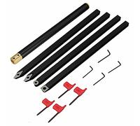 SHQIN Gubias para Torno Torneado De Cincel De Torno De Madera Cincel De Torneado De Madera Herramientas De Torneado Carpintería, Juego De 5