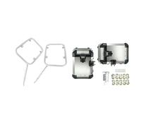 SHQXD Estuche Lateral para Kawasaki 300X para VERSYS 2017-2025 Motocicleta Aluminio Lateral Equipaje Top Case Soporte Almacenamiento Baúl Caja De Herramientas Accesorios(Panniers Silver)