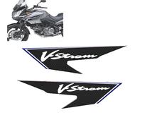 SHQXD Tanque Pegatina Adhesivo Protector Decorativo para Motocicleta para Suzuki V-Strom 650 DL650 V-Strom 650 DL 650 2006 2007 2008 2009 2010 2011 2012. Adhesivo Lateral.(BLU)