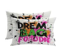 Shrahala Believe In Yourself Aim High - Fundas de almohada lumbar con diseño de Chase Your Goals Be Fearless - Juego de 2 fundas decorativas de doble cara sin insertos para dormitorio, sofá, sala de