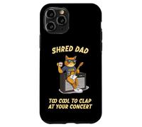 Shred Dad Tool Cool Rock & Roll Cat Dad tocando la guitarra divertida Carcasa para iPhone 11 Pro