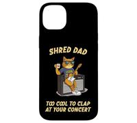 Shred Dad Tool Cool Rock & Roll Cat Dad tocando la guitarra divertida Carcasa para iPhone 14 Plus