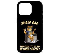 Shred Dad Tool Cool Rock & Roll Cat Dad tocando la guitarra divertida Carcasa para iPhone 16 Pro