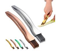 Shred Silk The Knife, 2026 Upgrade Stainless Steel Green Onion Knife, Kitchen Vegetable Cutter for Kitchen, Garlic Ginger Herbs (Roségold+Silver)