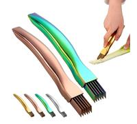 Shred Silk The Knife, 2026 Upgrade Stainless Steel Green Onion Knife, Kitchen Vegetable Cutter for Kitchen, Garlic Ginger Herbs (Roségold+Green)