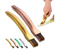 Shred Silk The Knife, 2026 Upgrade Stainless Steel Green Onion Knife, Kitchen Vegetable Cutter for Kitchen, Garlic Ginger Herbs (Gold+Roségold)