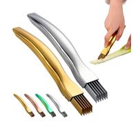 Shred Silk The Knife, 2026 Upgrade Stainless Steel Green Onion Knife, Kitchen Vegetable Cutter for Kitchen, Garlic Ginger Herbs (Gold+Silver)