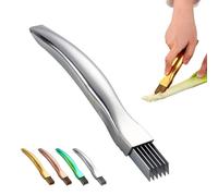 Shred Silk The Knife, 2026 Upgrade Stainless Steel Green Onion Knife, Kitchen Vegetable Cutter for Kitchen, Garlic Ginger Herbs (Silver)