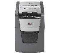 Rexel 2020090XEU - Destructora de Papel Automática Optimum AutoFeed 90X, Corte en Partículas P-4 (4x28 mm), 90 Hojas A4, Papelera Extraíble 34L, Destruye Grapas y Clips, Uso en Oficina
