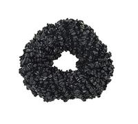ShreeCrystalsBeads Cuentas de ónix negro con piedras naturales para hacer joyas, chips de ónix negro, 2 hebras cada una de 86 cm de longitud
