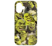 Shrek Cool Epic All Shrek Faces Collage Logo Carcasa para iPhone 16