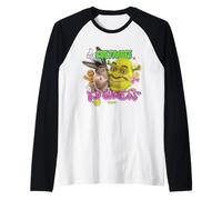 Shrek Cultivate Kindness Donkey & Shrek Camiseta Manga Raglan