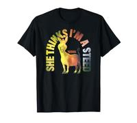 Shrek Donkey She Thinks Im A Steed Camiseta