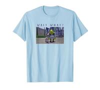 Shrek & Donkey Wait What Camiseta, Hombre, Azul Bebé, L
