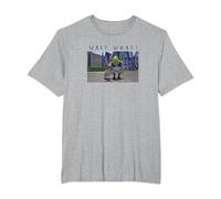 Shrek & Donkey Wait What Camiseta, Hombre Tallas Grandes, Gris Jaspeado, 4X Alto