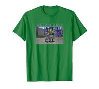 Shrek & Donkey Wait What Camiseta, Hombre, Verde Kelly, L