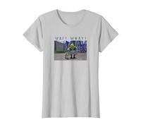 Shrek & Donkey Wait What Camiseta, Mujer, Plata, 3XL