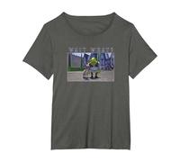 Shrek & Donkey Wait What Camiseta, Mujer Tallas Grandes, Asfalto, 4XL Grande