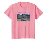 Shrek & Donkey Wait What Camiseta, Niños, Rosado, 4 años