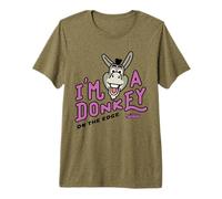 Shrek Emoji Donkey On The Edge Camiseta Premium
