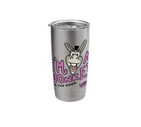 Shrek Emoji Donkey On The Edge Vaso térmico de acero inoxidable de doble pared