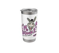 Shrek Emoji Donkey On The Edge Vaso térmico de acero inoxidable de doble pared