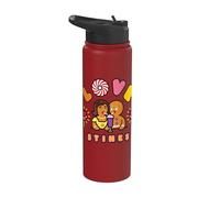 Shrek Emoji Gingerbread Love Stinks Stainless Steel Insulated Water Bottle
