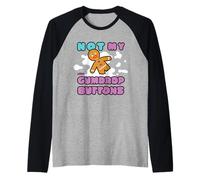Shrek Emoji Not My Gumdrop Buttons Camiseta Manga Raglan