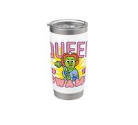 Shrek Emoji Queen Of The Swamp Vaso térmico de acero inoxidable de doble pared