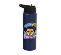 Shrek Emoji Style Puss In Boots Purr Stainless Steel Insulated Water Bottle
