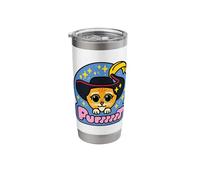 Shrek Emoji Style Puss In Boots Purr Vaso térmico de acero inoxidable de doble pared