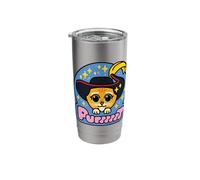 Shrek Emoji Style Puss In Boots Purr Vaso térmico de acero inoxidable de doble pared