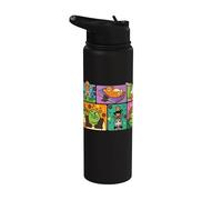 Shrek Emoji Swamp Squad All Over Print Stainless Steel Insulated Water Bottle
