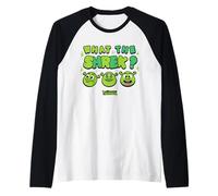 Shrek Emoji What The Shrek Camiseta Manga Raglan